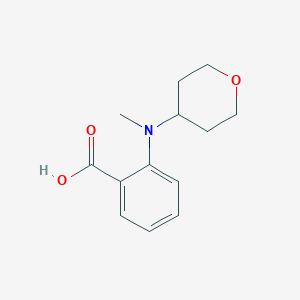 molecular formula C13H17NO3 B13446314 2-[Methyl(oxan-4-yl)amino]benzoic acid 