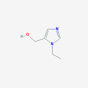 molecular formula C6H10N2O B1344633 (1-Ethyl-1H-imidazol-5-yl)methanol CAS No. 215872-62-1
