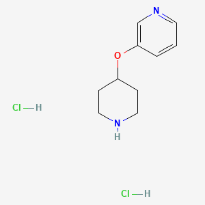 molecular formula C10H16Cl2N2O B1344635 3-(Piperidin-4-yloxy)pyridine dihydrochloride CAS No. 310880-81-0