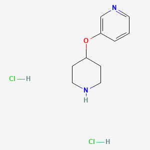 molecular formula C10H16Cl2N2O B1344635 3-(哌啶-4-氧基)-吡啶二盐酸盐 CAS No. 310880-81-0