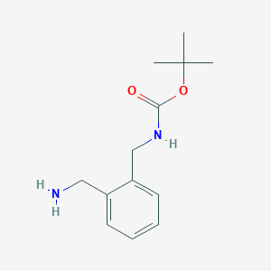 molecular formula C13H20N2O2 B1344641 (2-Aminomethyl-benzyl)-carbamic acid tert-butyl ester CAS No. 439116-13-9