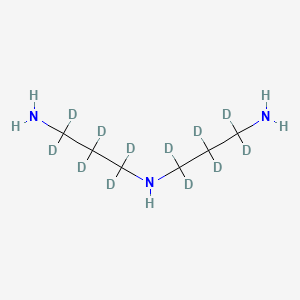 molecular formula C6H17N3 B13446421 N'-(3-amino-1,1,2,2,3,3-hexadeuteriopropyl)-1,1,2,2,3,3-hexadeuteriopropane-1,3-diamine 