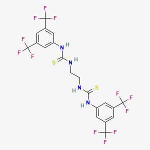 molecular formula C20H14F12N4S2 B13446433 1-[3,5-Bis(trifluoromethyl)phenyl]-3-(2-{3-[3,5-bis(trifluoromethyl)phenyl]-thioureido}-ethyl)-thiourea 