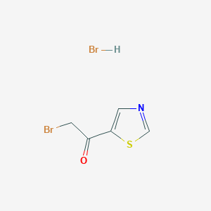 molecular formula C5H5Br2NOS B1344645 2-Bromo-1-(thiazol-5-yl)ethanone hydrobromide CAS No. 231297-35-1