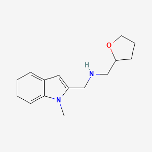 molecular formula C15H20N2O B1344652 [(1-Methyl-1H-indol-2-yl)methyl](tetrahydro-furan-2-ylmethyl)amine CAS No. 883536-35-4