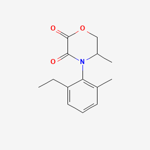 molecular formula C14H17NO3 B13446521 4-(2-Ethyl-6-methylphenyl)-5-methyl-2,3-morpholinedione 