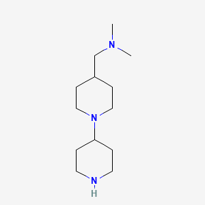 molecular formula C13H27N3 B1344653 1-([1,4'-Bipiperidin]-4-yl)-N,N-dimethylmethanamine CAS No. 883516-04-9