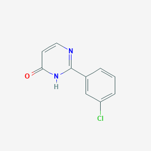 molecular formula C10H7ClN2O B13446546 2-(3-chlorophenyl)-1H-pyrimidin-6-one CAS No. 106690-56-6