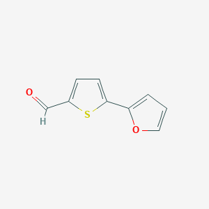molecular formula C9H6O2S B1344655 5-(Furan-2-yl)thiophene-2-carbaldehyde CAS No. 868755-64-0