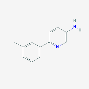 molecular formula C12H12N2 B1344661 6-M-tolylpyridin-3-ylamine CAS No. 893640-46-5