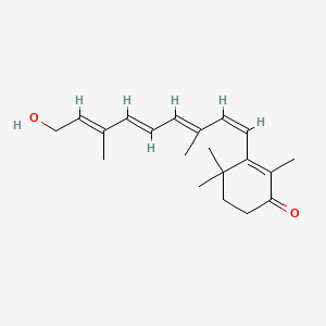 molecular formula C20H28O2 B13446638 9-cis-4-Ketoretinol 