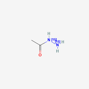 molecular formula C2H6N2O B13446650 Acetyl Hydrazine-15N2 