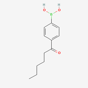4-Hexanoylphenylboronic acid