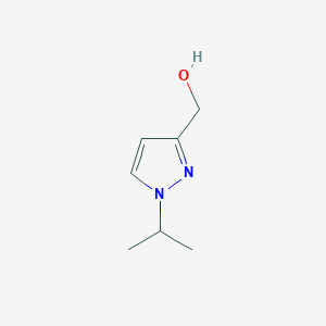molecular formula C7H12N2O B1344669 (1-isopropyl-1H-pyrazol-3-yl)methanol CAS No. 1007513-29-2
