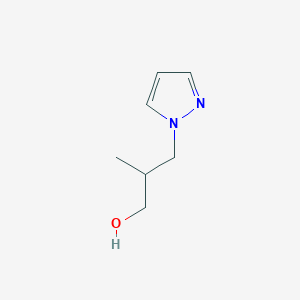 molecular formula C7H12N2O B1344674 2-methyl-3-(1H-pyrazol-1-yl)propan-1-ol CAS No. 1007517-75-0