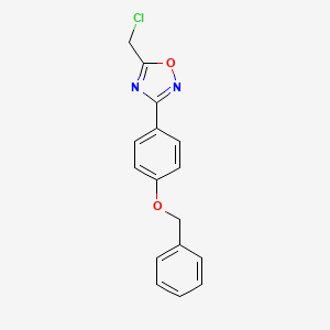3-[4-(Benzyloxy)phenyl]-5-(chloromethyl)-1,2,4-oxadiazole