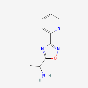 1-(3-Pyridin-2-yl-1,2,4-oxadiazol-5-yl)ethanamine