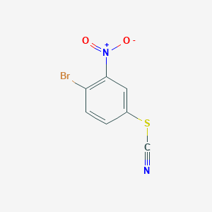 molecular formula C7H3BrN2O2S B1344693 4-Bromo-3-nitrophenyl thiocyanate CAS No. 408328-22-3