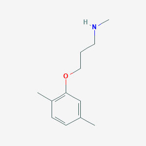 molecular formula C12H19NO B1344698 3-(2,5-Dimethylphenoxy)-N-methylpropan-1-amine CAS No. 915924-19-5