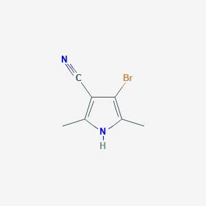 molecular formula C7H7BrN2 B1344704 4-溴-2,5-二甲基-1H-吡咯-3-腈 CAS No. 562074-42-4