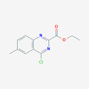 molecular formula C12H11ClN2O2 B1344721 Ethyl 4-chloro-6-methyl-2-quinazolinecarboxylate CAS No. 620957-95-1