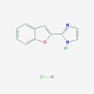 1H-Imidazole, 2-(2-benzofuranyl)-, monohydrochloride