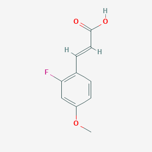 molecular formula C10H9FO3 B1344731 2-Fluoro-4-methoxycinnamic acid CAS No. 682805-00-1