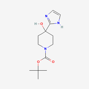 tert-butyl 4-hydroxy-4-(1H-imidazol-2-yl)piperidine-1-carboxylate