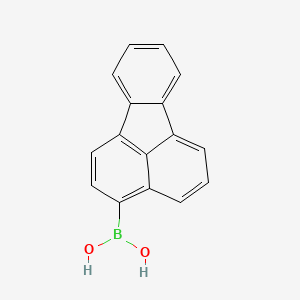 molecular formula C16H11BO2 B1344738 Fluoranthen-3-ylboronic acid CAS No. 359012-63-8