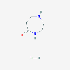 molecular formula C5H11ClN2O B1344740 1,4-Diazepan-5-one hydrochloride CAS No. 208245-76-5