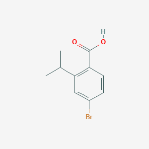 molecular formula C10H11BrO2 B1344743 4-Bromo-2-isopropylbenzoic acid CAS No. 741698-83-9