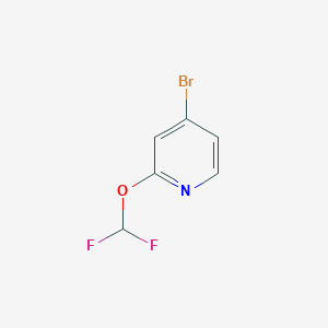 molecular formula C6H4BrF2NO B1344760 4-Bromo-2-(difluoromethoxy)pyridine CAS No. 832735-56-5