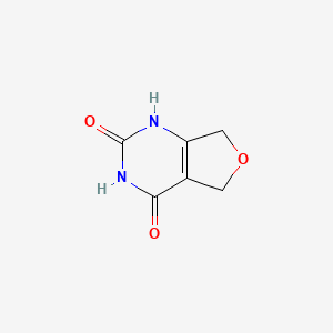 molecular formula C6H6N2O3 B1344767 5,7-Dihydrofuro[3,4-d]pyrimidine-2,4(1H,3H)-dione CAS No. 848398-40-3