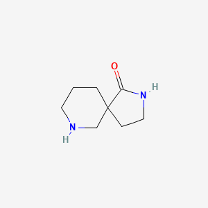 molecular formula C8H14N2O B1344770 2,7-Diazaspiro[4.5]decan-1-one CAS No. 887118-43-6