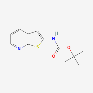 molecular formula C12H14N2O2S B13447718 tert-butyl N-{thieno[2,3-b]pyridin-2-yl}carbamate 