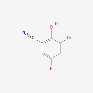 molecular formula C7H3BrFNO B1344781 3-Bromo-5-fluoro-2-hydroxybenzonitrile CAS No. 28165-66-4