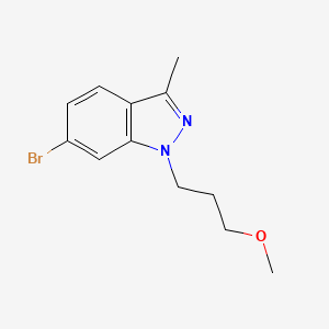 molecular formula C12H15BrN2O B1344788 6-溴-1-(3-甲氧基丙基)-3-甲基-1H-吲唑 CAS No. 865156-81-6