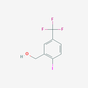 molecular formula C8H6F3IO B1344794 (2-碘-5-(三氟甲基)苯基)甲醇 CAS No. 702641-05-2