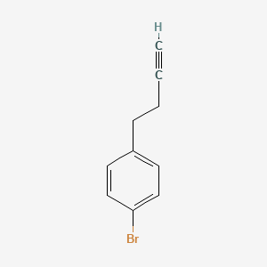 molecular formula C10H9B B1344798 1-Bromo-4-(but-3-yn-1-yl)benzene CAS No. 765906-85-2