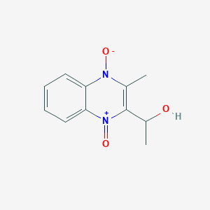 molecular formula C11H12N2O3 B13447996 alpha,3-Dimethyl-2-quinoxalinemethanol 1,4-Dioxide 