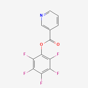 molecular formula C12H4F5NO2 B1344804 Pentafluorophenyl nicotinate CAS No. 848347-44-4
