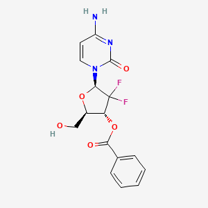 molecular formula C16H15F2N3O5 B13448059 Gemcitabine 3'-Benzoate 