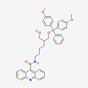 molecular formula C42H42N2O5 B13448061 N-[5-[[bis(4-methoxyphenyl)-phenylmethoxy]methyl]-6-hydroxyhexyl]acridine-9-carboxamide 