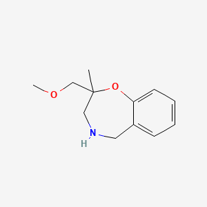 molecular formula C12H17NO2 B13448065 2-(Methoxymethyl)-2-methyl-2,3,4,5-tetrahydro-1,4-benzoxazepine CAS No. 2920145-26-0