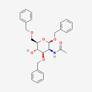 molecular formula C29H33NO6 B13448084 N-[(2R,3S,4R,5S,6R)-5-hydroxy-2,4-bis(phenylmethoxy)-6-(phenylmethoxymethyl)oxan-3-yl]acetamide 