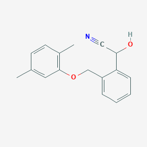 molecular formula C17H17NO2 B13448130 2-[(2,5-Dimethylphenoxy)methyl]mandelonitrile 