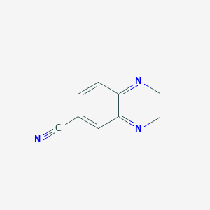 molecular formula C9H5N3 B1344815 Quinoxaline-6-carbonitrile CAS No. 23088-24-6