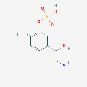 molecular formula C9H13NO6S B13448150 rac-Epinephrine-3-O-sulfate 