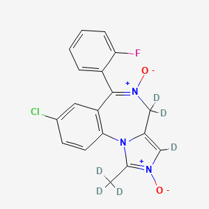 molecular formula C18H13ClFN3O2 B13448180 Midazolam 2,5-Dioxide-d6 CAS No. 1215321-98-4