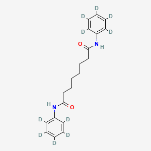 molecular formula C20H24N2O2 B13448226 N,N'-Diphenylsuberamide-d10 